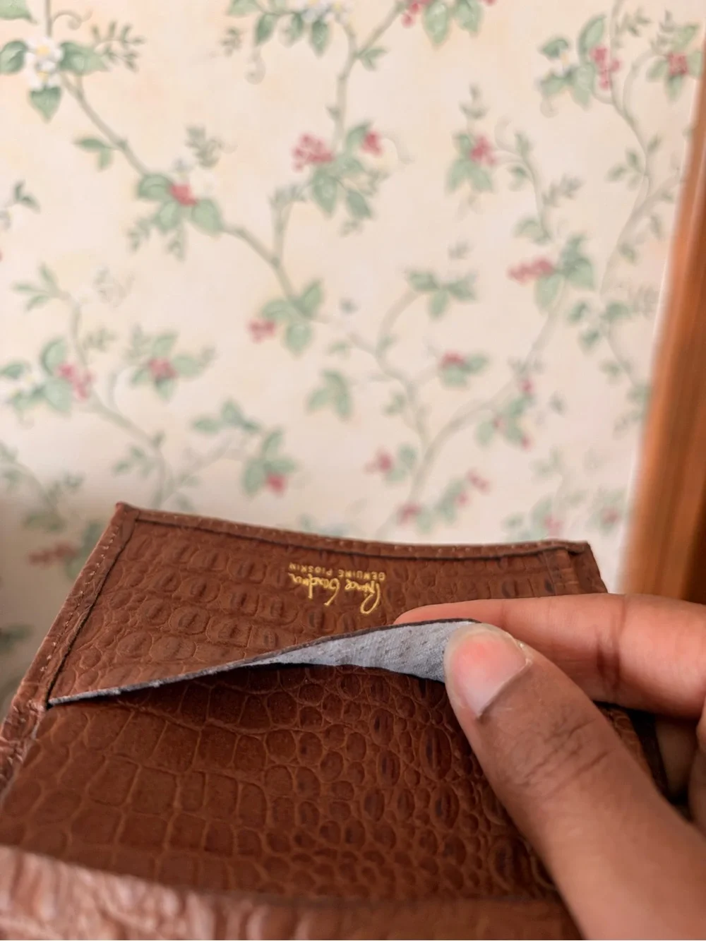 Men’s Vintage pigskin wallet